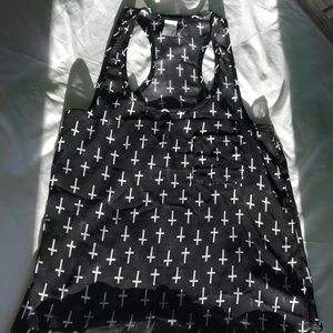 Wet seal see through top with front pocket